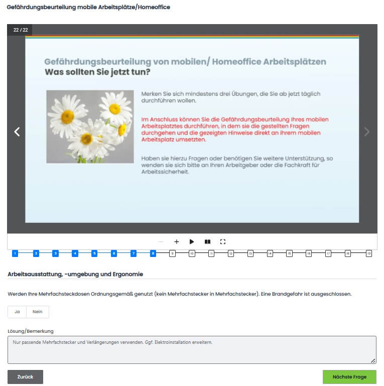 Gefährdungsbeurteilung mobiler und Telearbeitsplätze